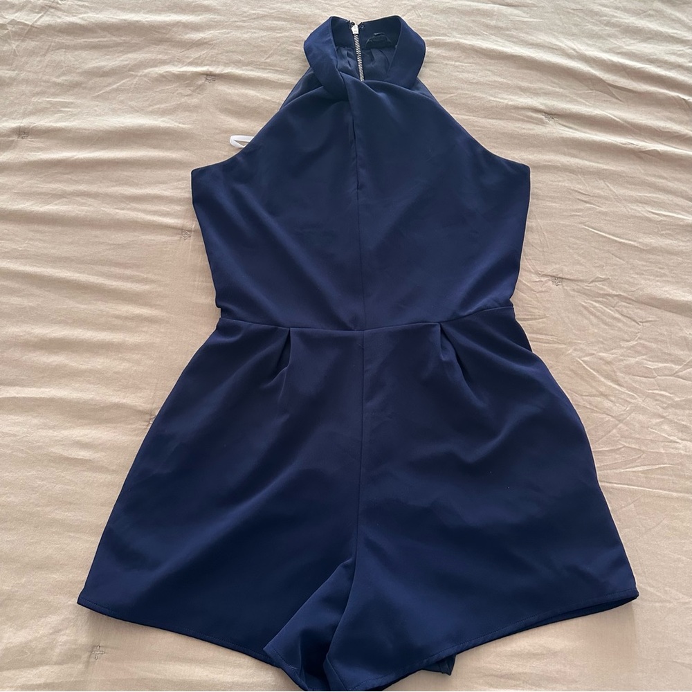 Revolve NBD Midnight Blue Romper